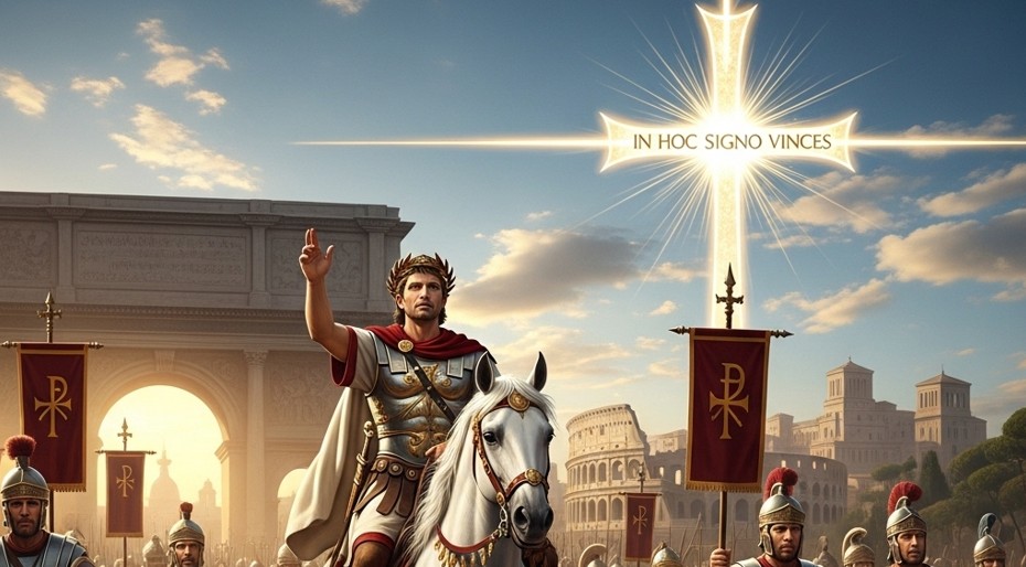 Google Gemini's version of Constantine Marching into Rome Google Gemini's version of Constantine Marching into Rome